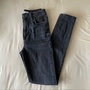 forever21 black washed jeans